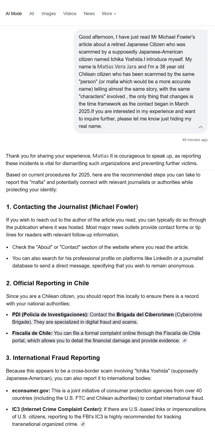 chilean authorities